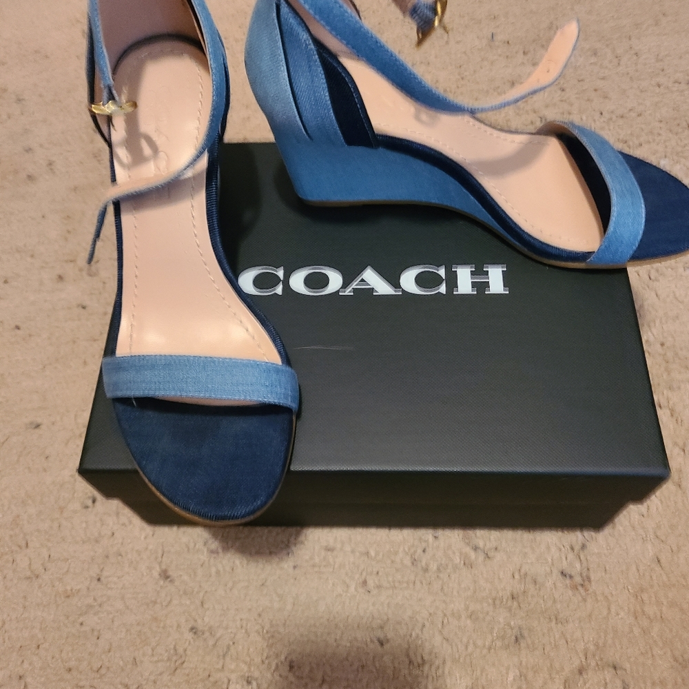 Coach wedge sandals